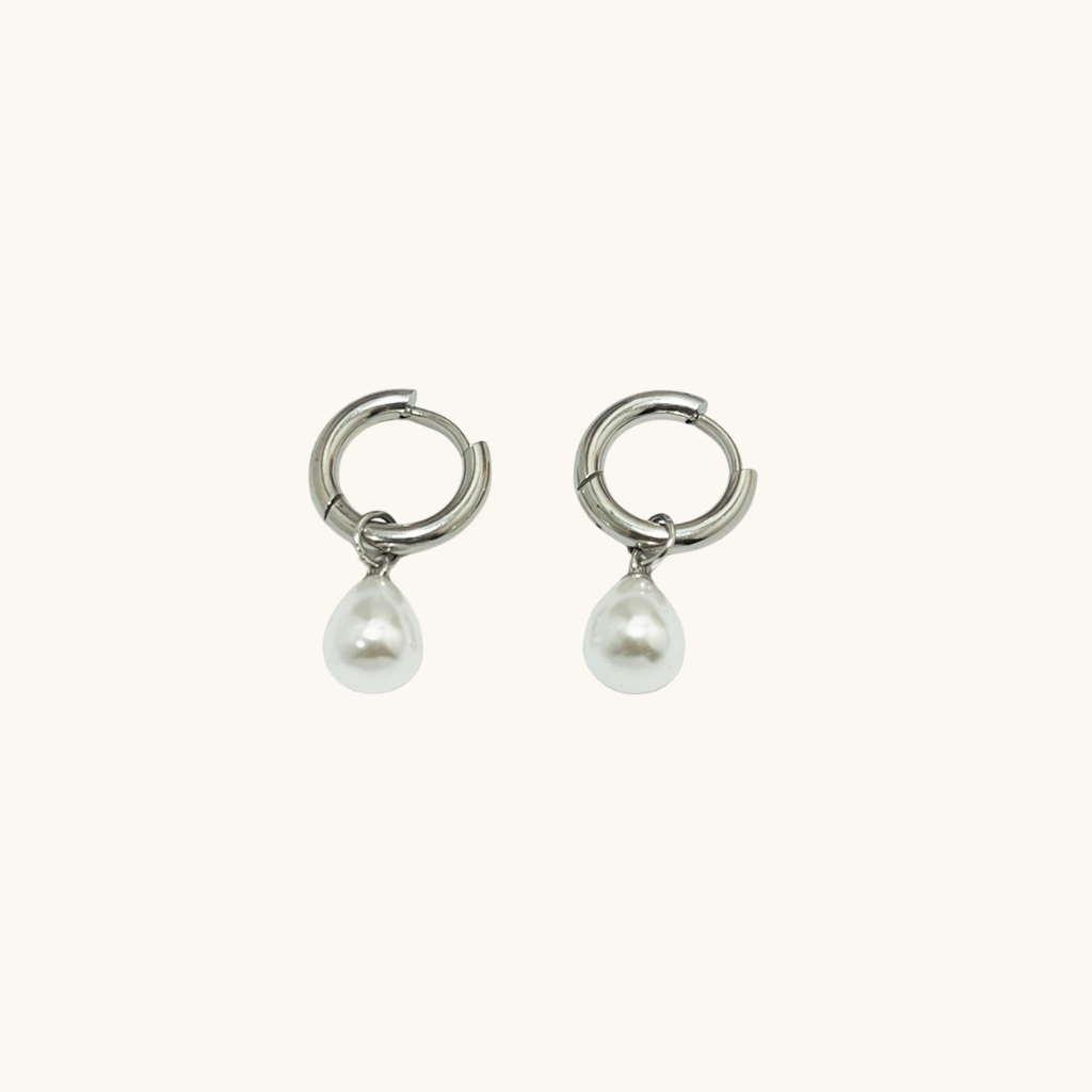 Pendientes Aro con Perla