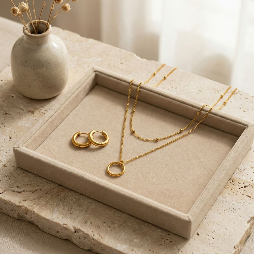 Pack Esencia Circular · Pendientes + Collar