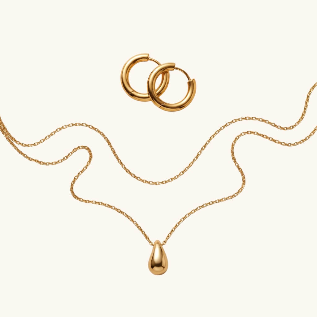 Pack Esencia Gota · Pendientes + Collar
