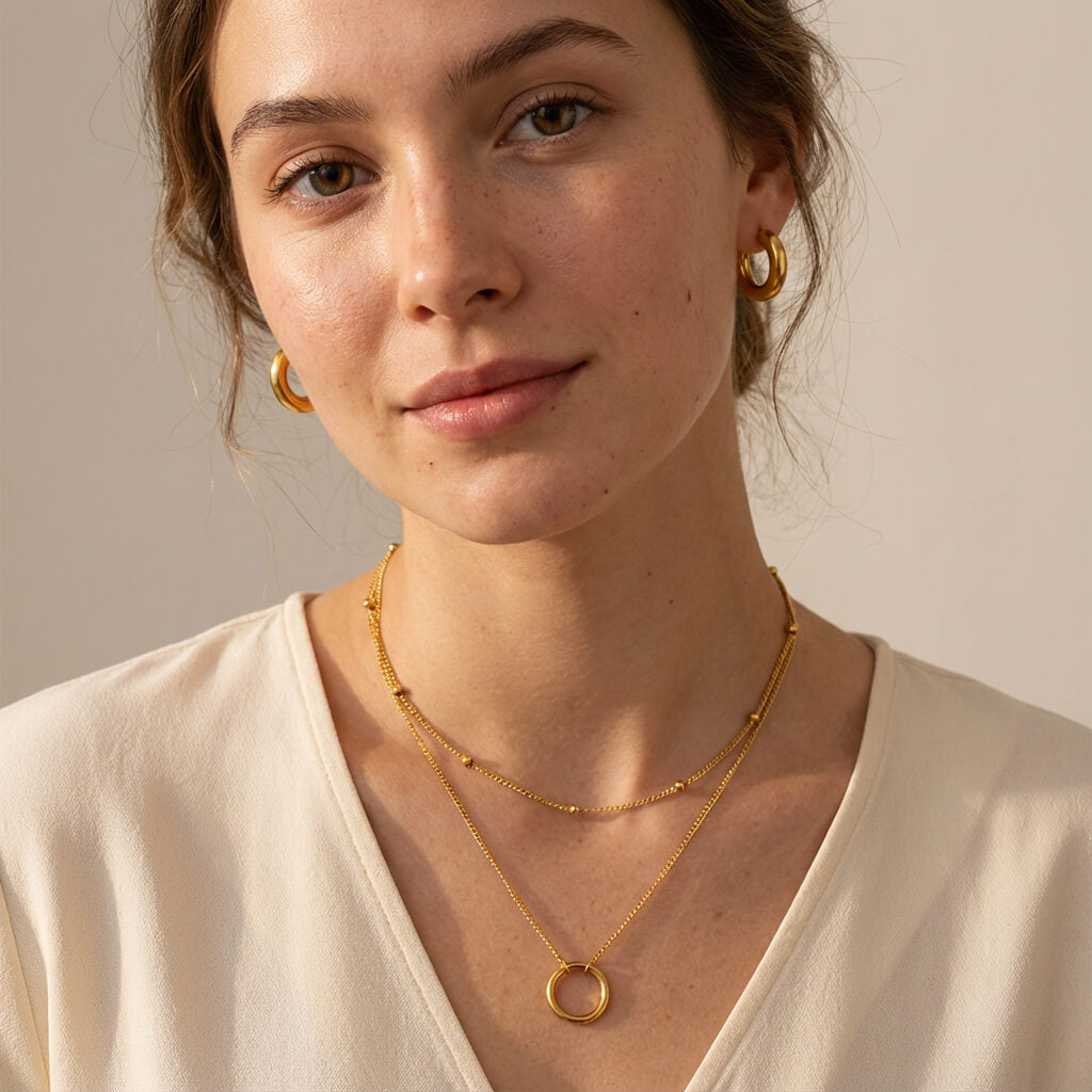 Pack Esencia Circular · Pendientes + Collar