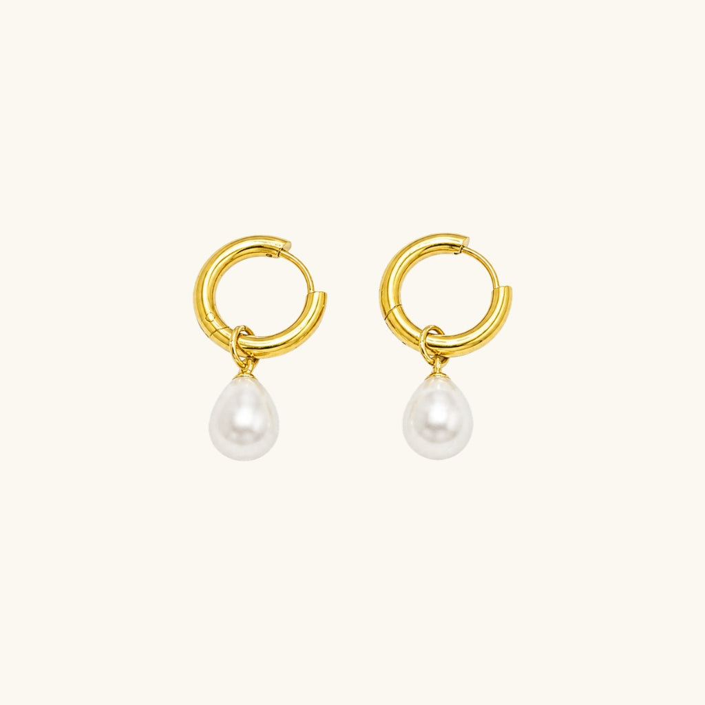 Pendientes Aro con Perla