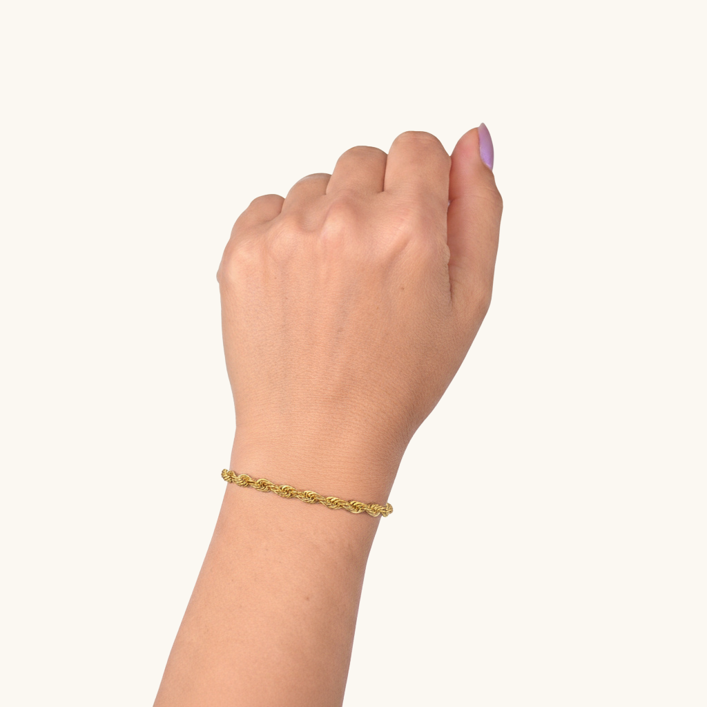 Pulsera Trenza Dorada