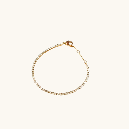 Pulsera Tenis Dorada